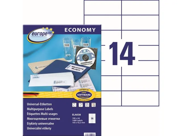 Economy/Avery Labels 105X42.3MM ELA038