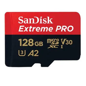 Sandisk Extreme Pro microSDXC 128GB + SD Adapter + Rescue Pro Deluxe 170MB/s A2