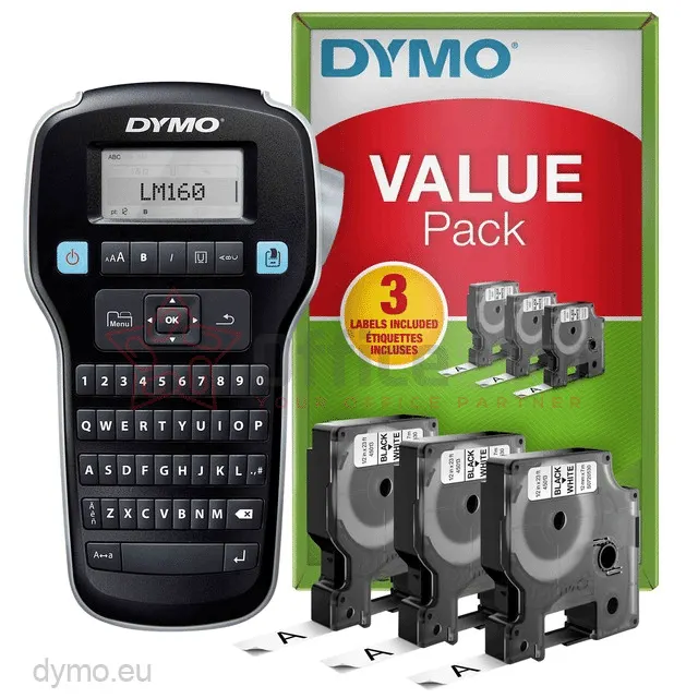 Dymo Label Manager 160 + 3XD1 Tapes 45013