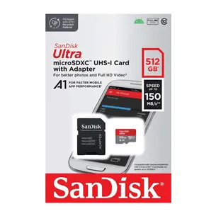 Sandisk Ultra microSDXC 512GB Class10 U1 150MbpsSDSQUAC-512G-GN6MA