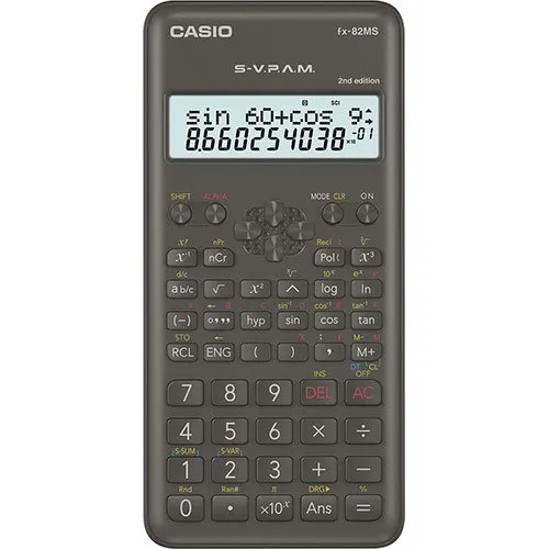 Casio Calculator FX-82MS Scientific Black
