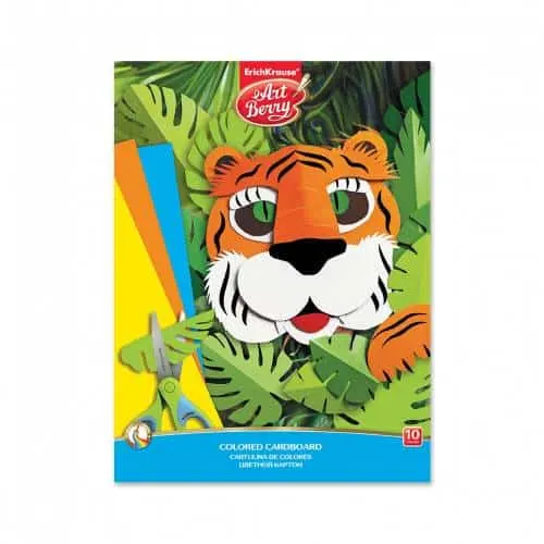 Erichkrause ArtBerry Coloured Cardboard A4 10 Sheets 10 Colours 39100