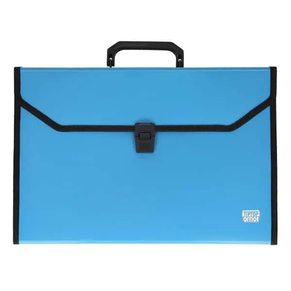Tto Portofolio Expanding File Case 12 Pockets Blue 403036