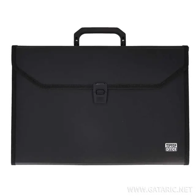 Tto Portofolio Expanding File Case 12 Pockets Black 403038