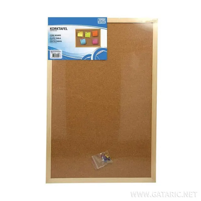 Tto Cork Board 60X90 Wooden Frame 403922