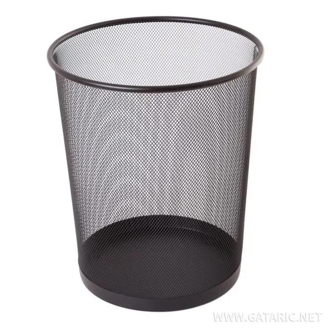 Tto Metal Trash Bin (Basco) 19L for Office 404268 Black