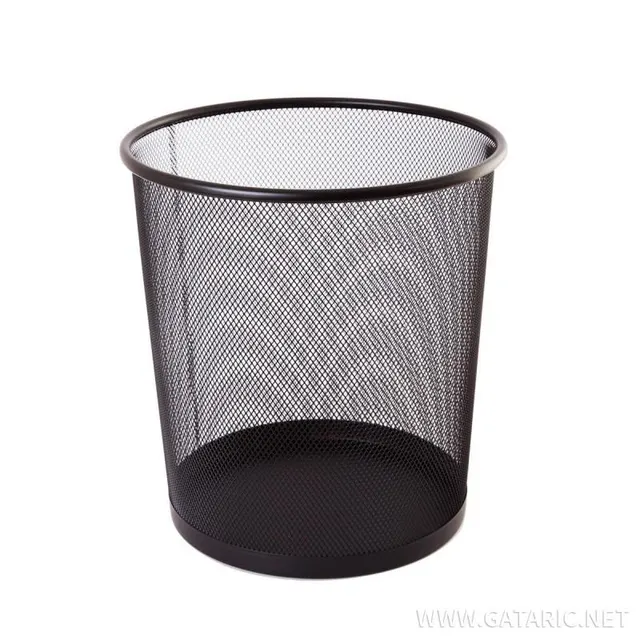 Tto Metal Trash Bin ( Basco) 12L for Office 404269 Black