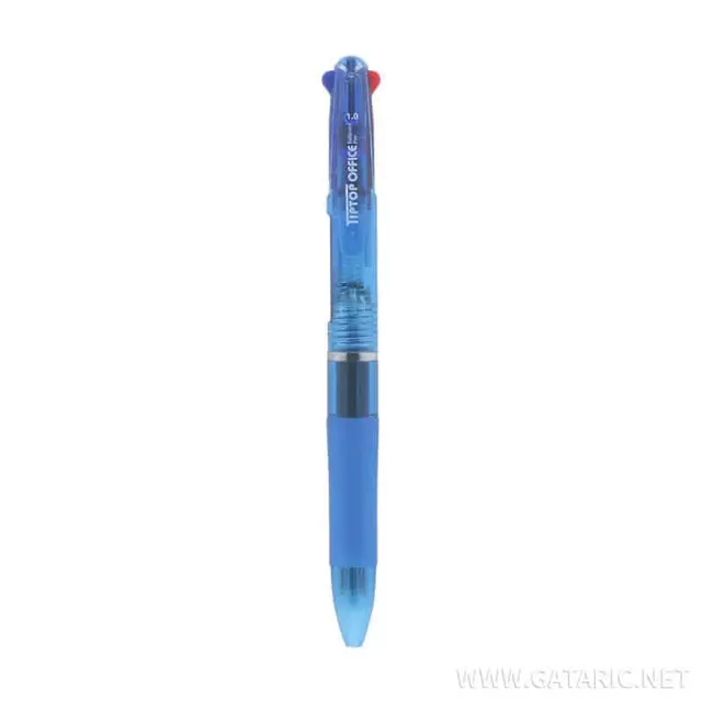 Tto Retractable Ballpoint Pen 3 Colours (Black/Blue/Red) 404427