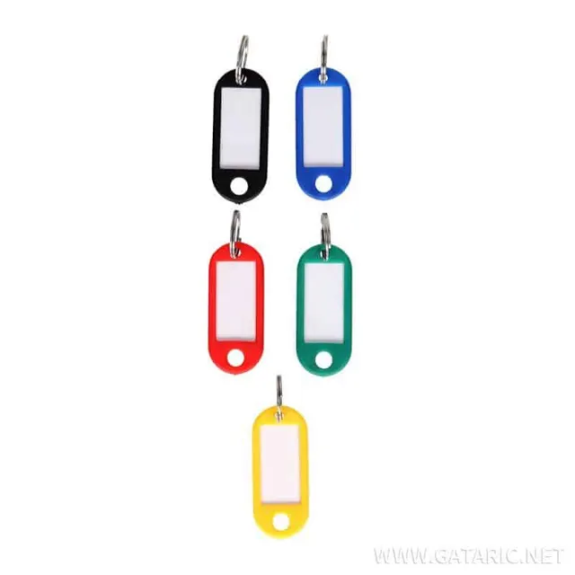 Tto Key Tags 50PCS Assorted Colors 405037