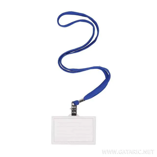 Tto Name Badge Holder & Lanyard Blue Each 405446