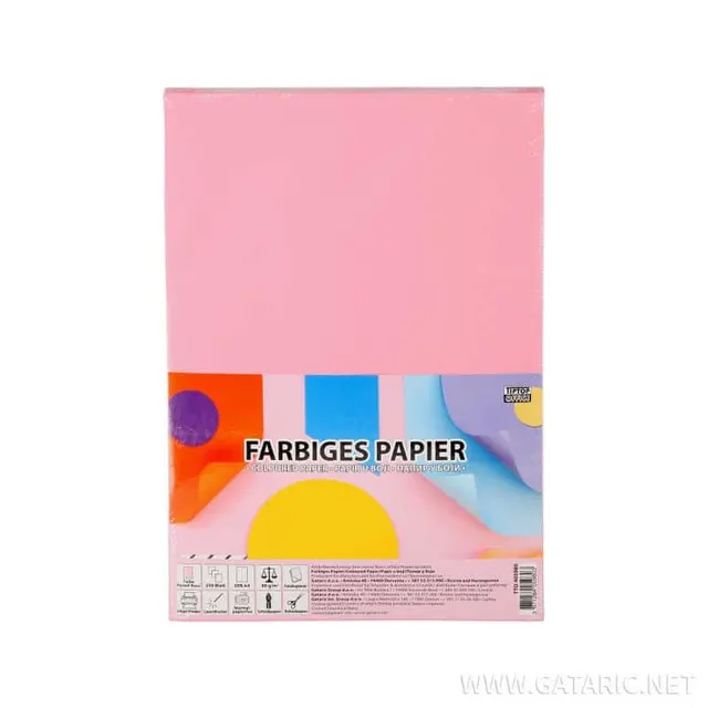 Tto Color Paper A4 80GR 250SH. 405980 Pastel Pink