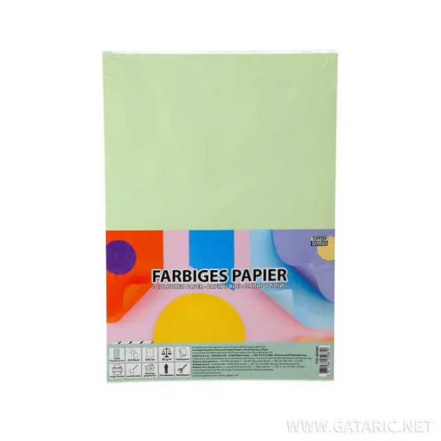 Tto Color Paper A4 80GR 250SH. 405981 Pastel Green