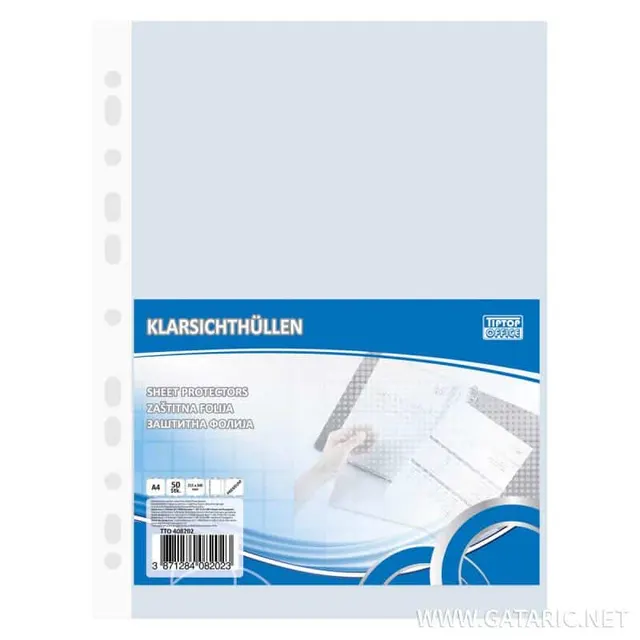 Tto Premium Glossy Copy Safe Pockets A4 (50PCS) 408202 Clear