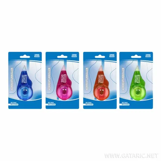 Tto Mini Correction Tape 8MMX5MM Four Colours 409025
