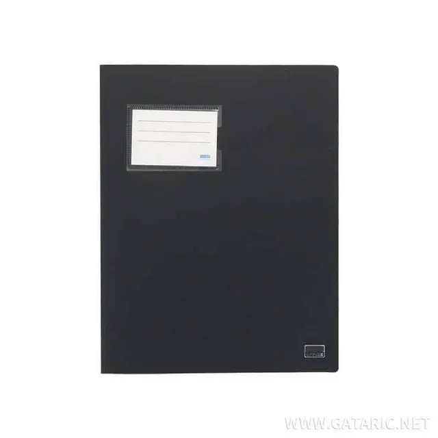 Tto File Folder with Card Holder A4 PP Black 409293