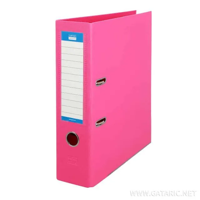 Tto Box File A4 Wide 8CM Pink 409406