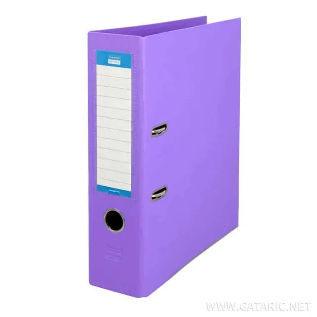 Tto Box File A4 Wide 8CM Purple 409407