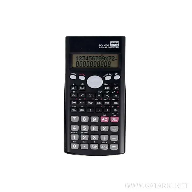 Tto Calculator 12-DIGITS DG-1020 Scientific Black 409645
