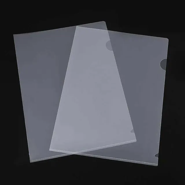 Class PVC Folder A4 L-Shape (Gonia) Clear Soft 0.11MM 10 pcs L11-100