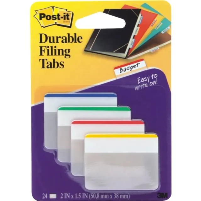 3M Post-It Durable Filing Tabs Ass. 3M-686F