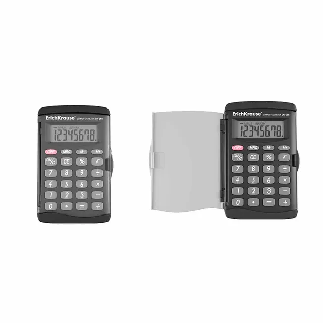 Erichkrause Pocket Electronic Calculator 8-DIGITS PC-131 Black 57519
