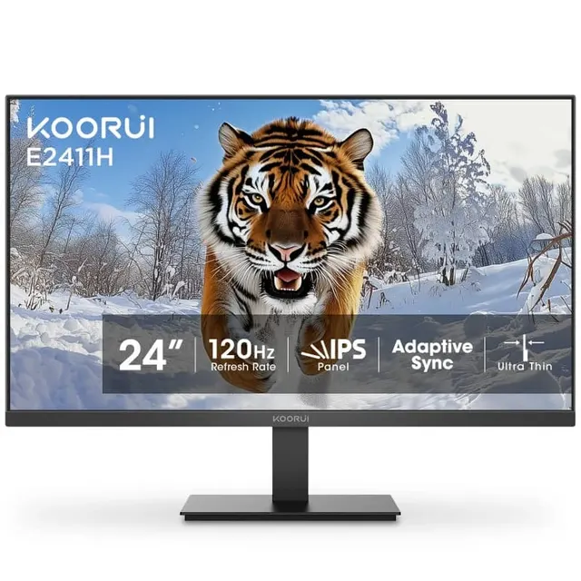 Koorui Monitor 23.8" FHD/IPS/120Hz/ULTRA-THIN Vga/Hdmi 3YW E2411H