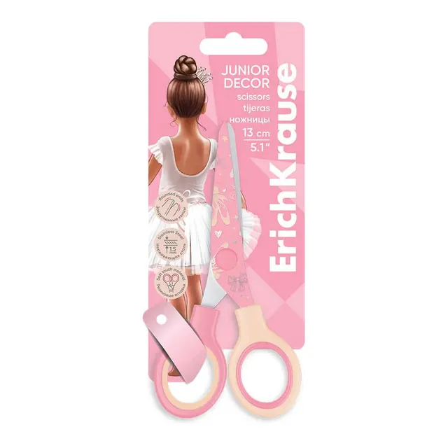 Erichkrause Scissor 13CM Pointes Ballerina with Printed Blades 60491