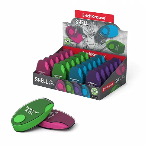 Erichkrause Eraser in a Plastic Case Shell 35133