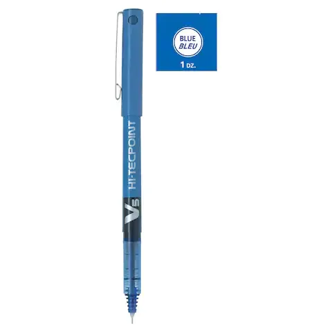 Pilot Pen V5 Hi-Tecpoint 0.5MM Blue BX-V5-L
