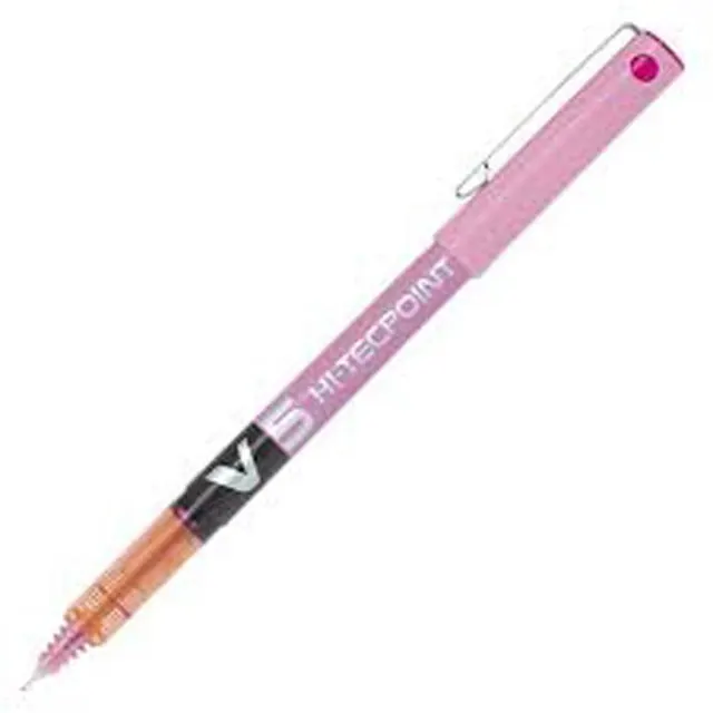 Pilot Pen V5 Hi-Techpoint 0.5MM Pink BX-V5