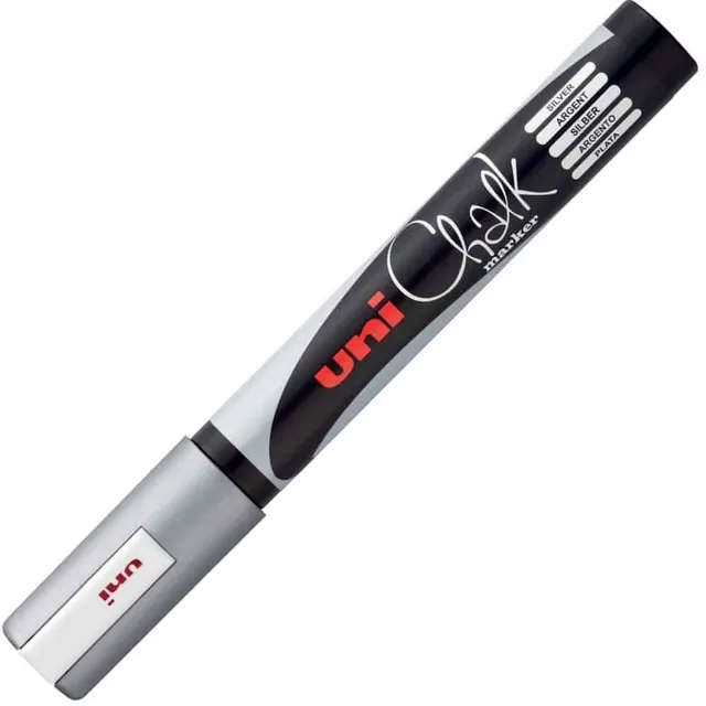 Posca /Uni Paint Chalk Marker Medium Silver PC-5M
