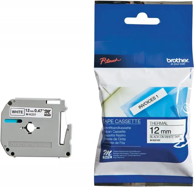Brother Tape 12MM B/W MK-231