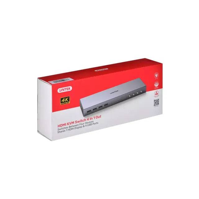 Unitek KVM HDMI Switch 4-1 with 4-PORT USB Hub V306A
