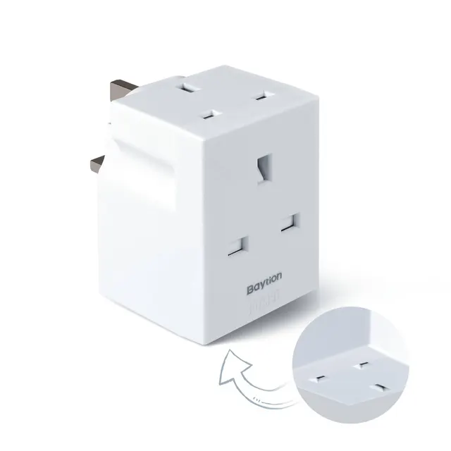 Emk UK Adaptor 13A 3-WAY Poka 50/60HZ AC220-250V