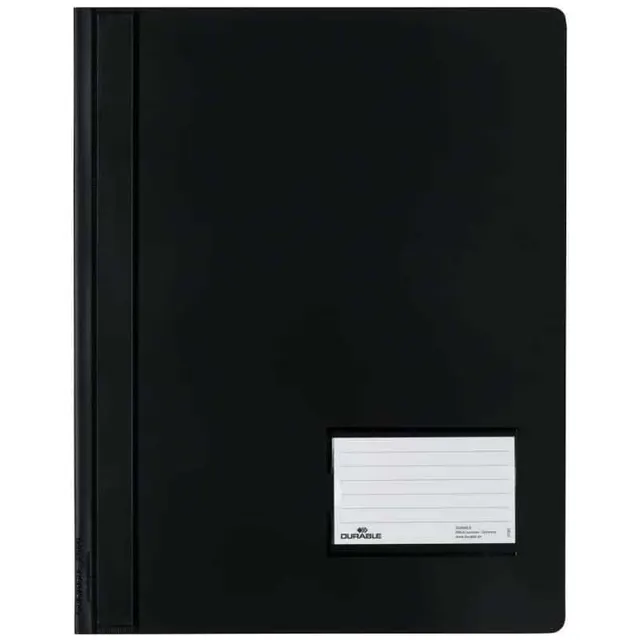 Durable PVC Flat File W/ Label Black DUR-2680-1