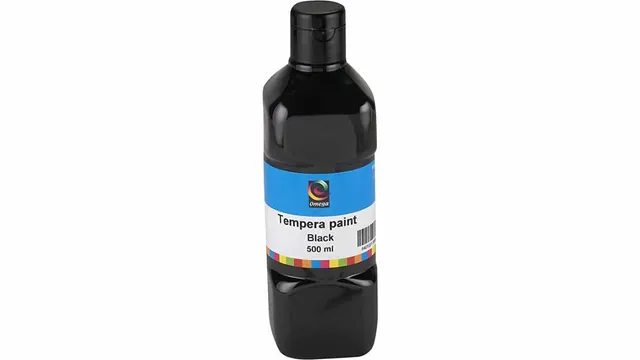 Omega Tempera Paint 500ML Black TP-3