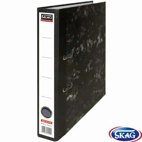 Skag Premium Box File F/SC Paper 4CM Narrow Black