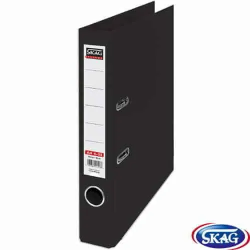 Skag Premium Box File A4 PVC 4CM Narrow Black 4/32