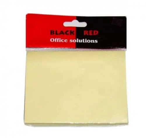 B/R Stick Notes Yellow 76X102(3X4") NP104/BR43004