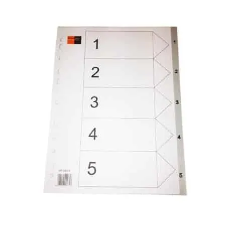 B/R PVC Divider A4 1-5 BR00075