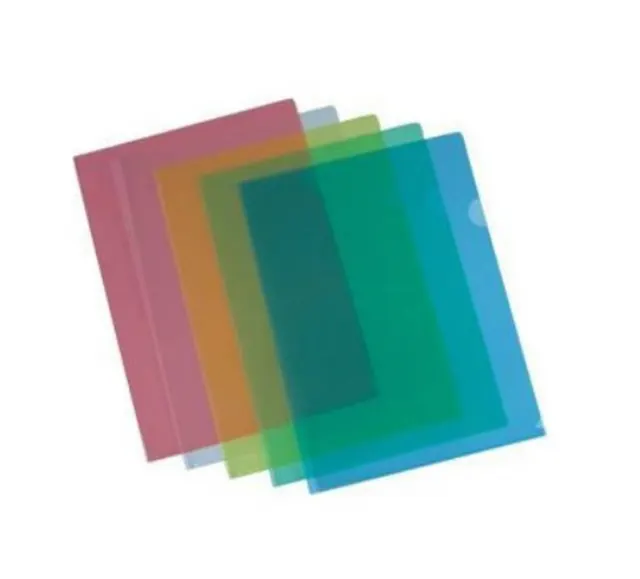 B/R PVC Folder A4 Lshape (10PCS) Blue BR00289
