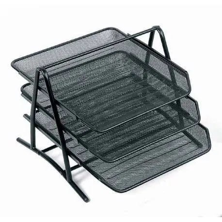 B/R Metalic Tray 3-TIER BLK N.30083/BR30083