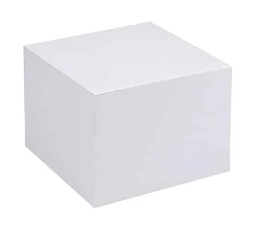 B/R Memo Cube Paper White 500 Sheets BR30099