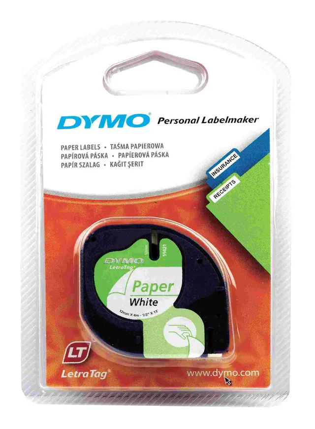 Dymo Tape 12MMX4M Paper 721510