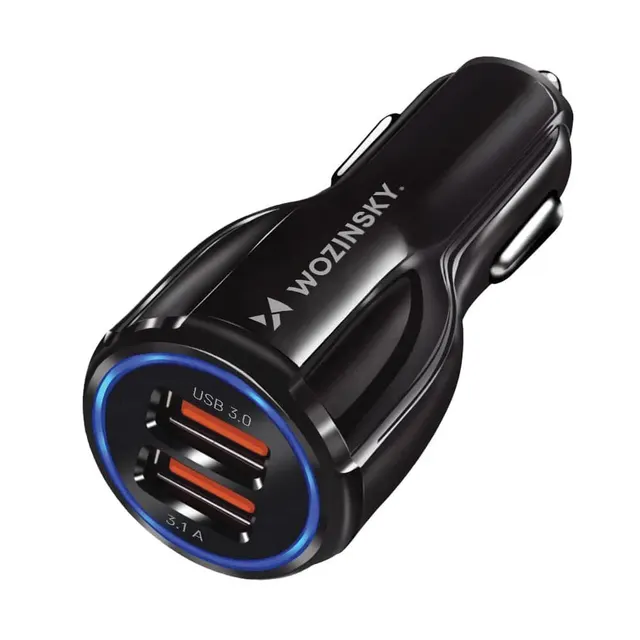 Wozinsky Car Charger 2XUSB Black WCC-02