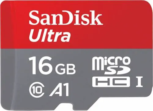 Sandisk Ultra Android microSDHC 16GB+SD Adapter+Memory Zone App98MB/s A1 Class10