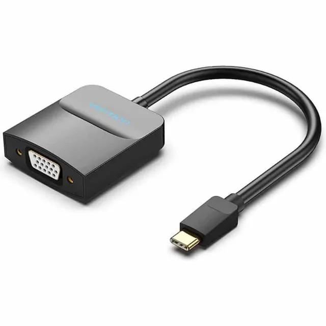 Vention Usb-C to VGA Adapter 0.15m Black TDDBB