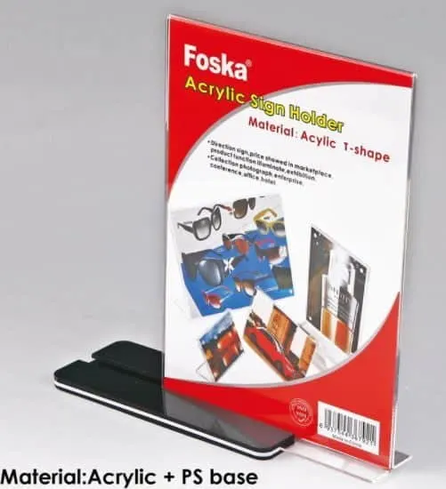 Foska Acrylic Stand A4 T-Shape FSJ4001-4