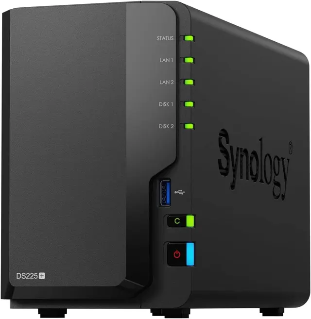 Synology NAS 2-BAY (Diskless) DS225+