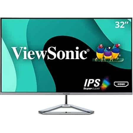 Viewsonic Monitor 31.5" Wide-Led (Hdmi/Dp Audio Ips) VX3276/MHD/3